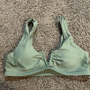 Army Green SHEIN Swim-top